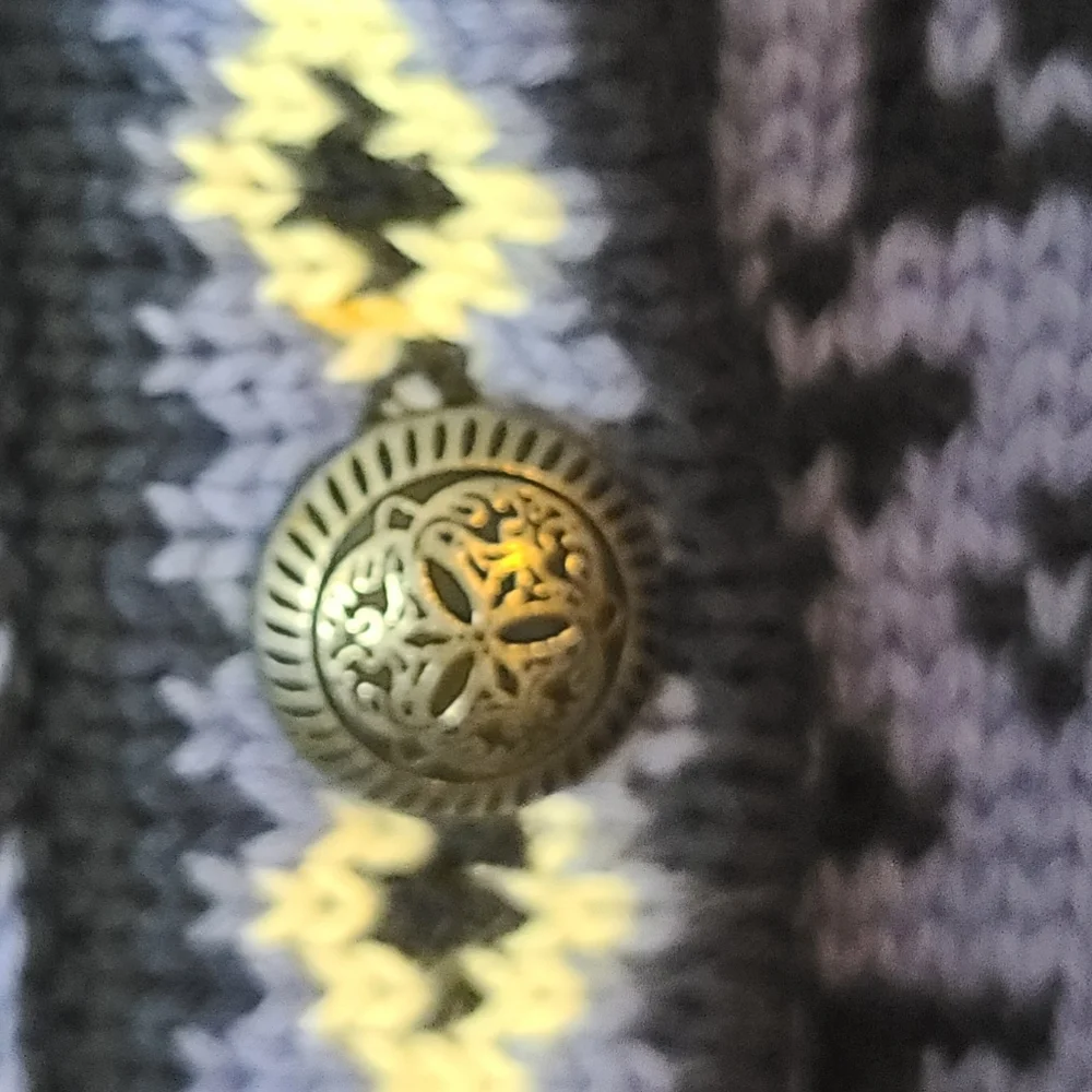 Vintage L.L. Bean 100% Cotton Button Cardigan Large - Picture 5 of 5